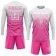 Custom Pink White Sublimation Soccer Uniform Jersey