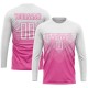 Custom Pink White Sublimation Soccer Uniform Jersey