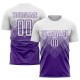 Custom Purple White Sublimation Soccer Uniform Jersey