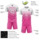 Custom Pink White Sublimation Soccer Uniform Jersey