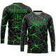 Custom Black Neon Green Sublimation Soccer Uniform Jersey